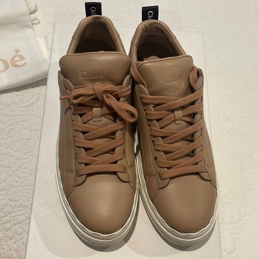 Chloe Lauren low top sneakers in color pink tea size 39/ 9 US